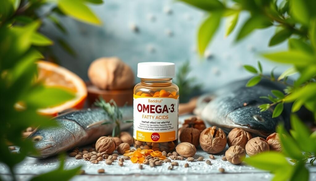 Dandruff: Omega-3 Fatty acids Supplement