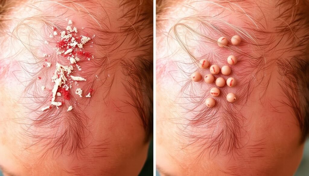 Folliculitis and Dandruff Comparison