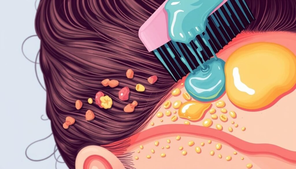 clogged follicles and product buildup removal