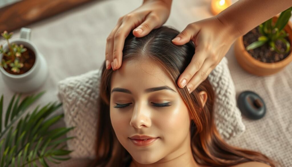 Relieving Stress and Dandruff with Scalp Massage