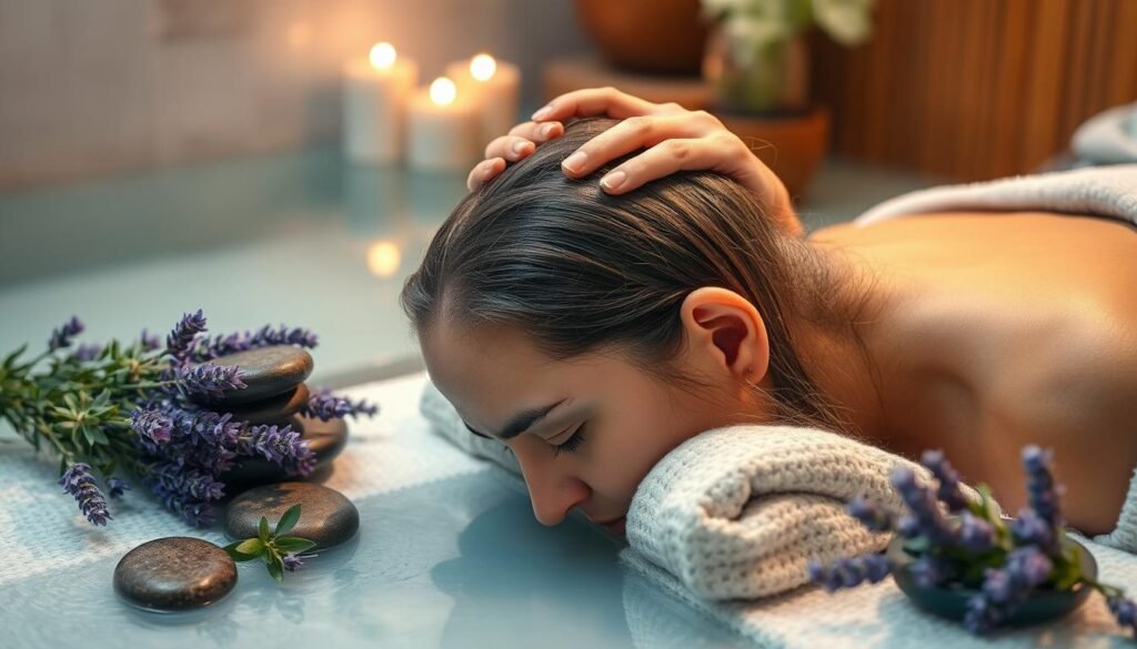 Stress Relief for Dandruff Management