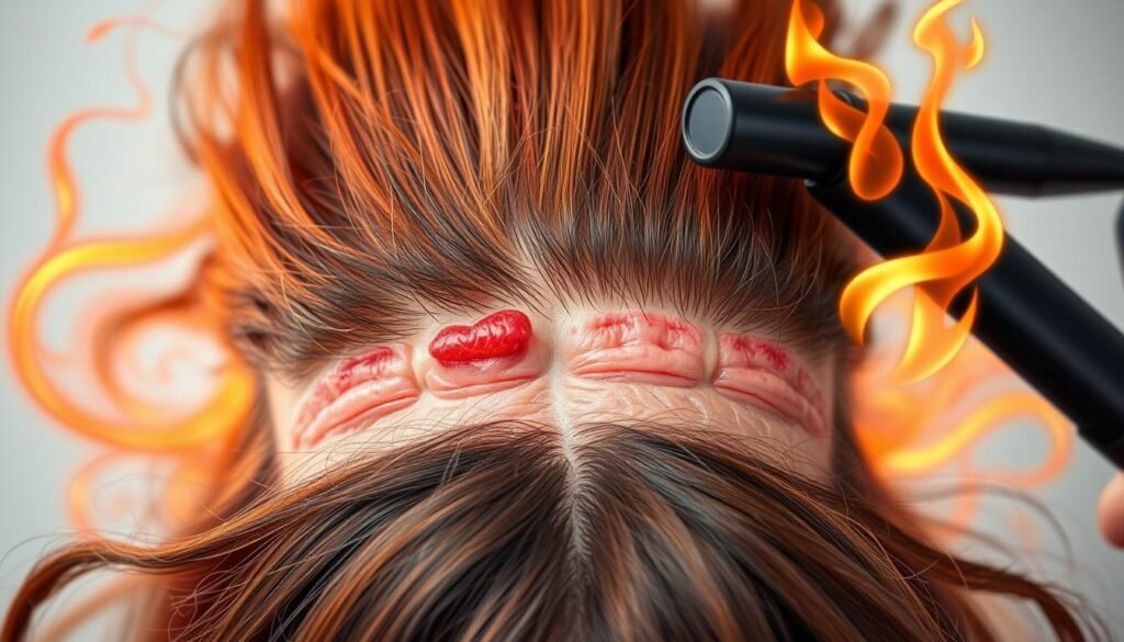 heat styling impact on scalp health