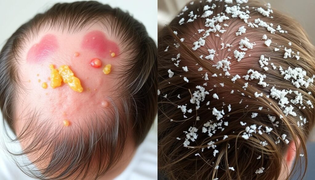 seborrheic dermatitis vs dandruff