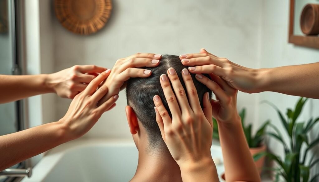 step-by-step guide for scalp massage