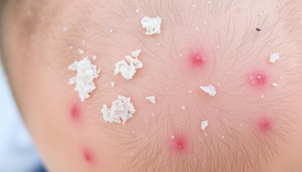 symptoms of dandruff